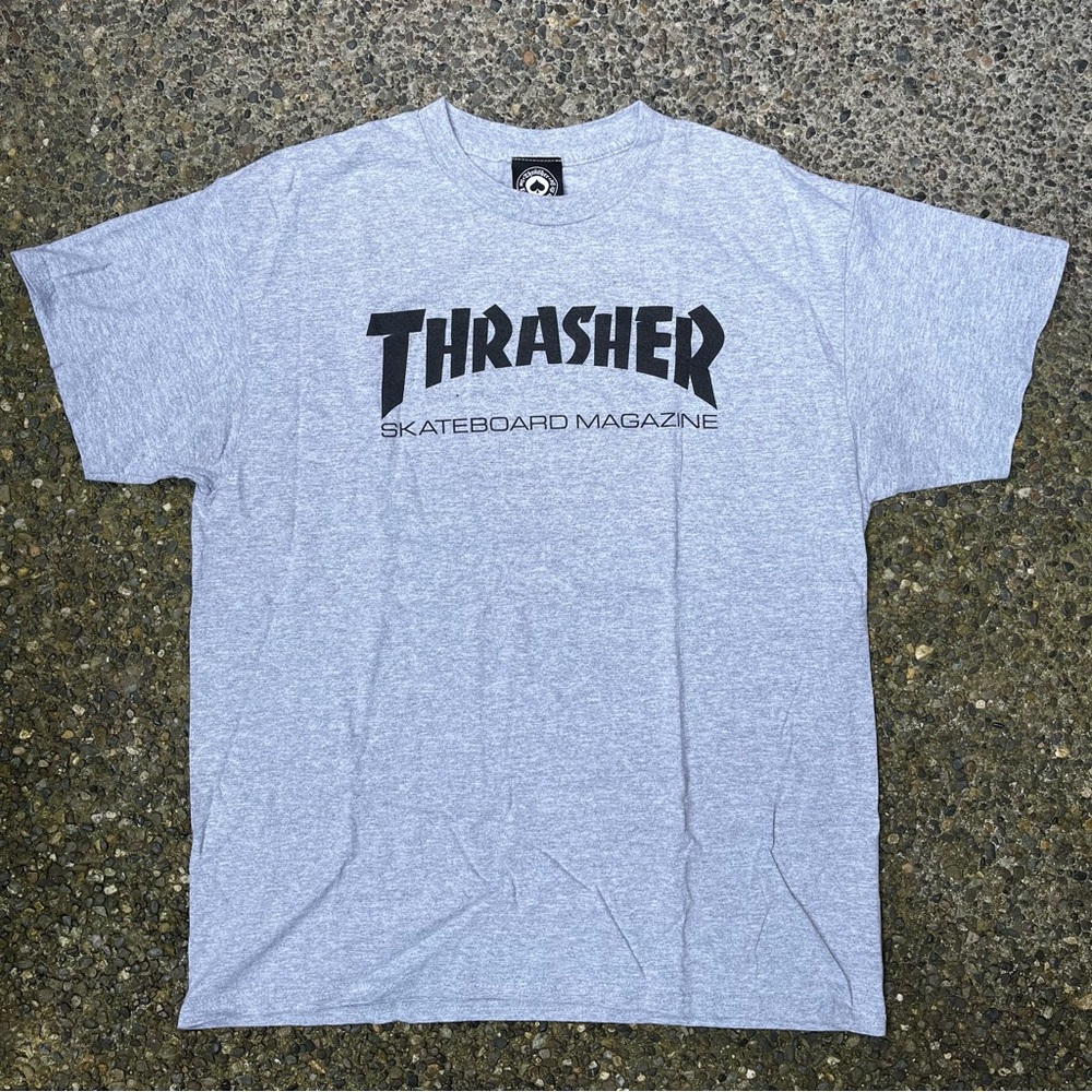 Grey Thrasher Skateboard Magazine T-Shirt